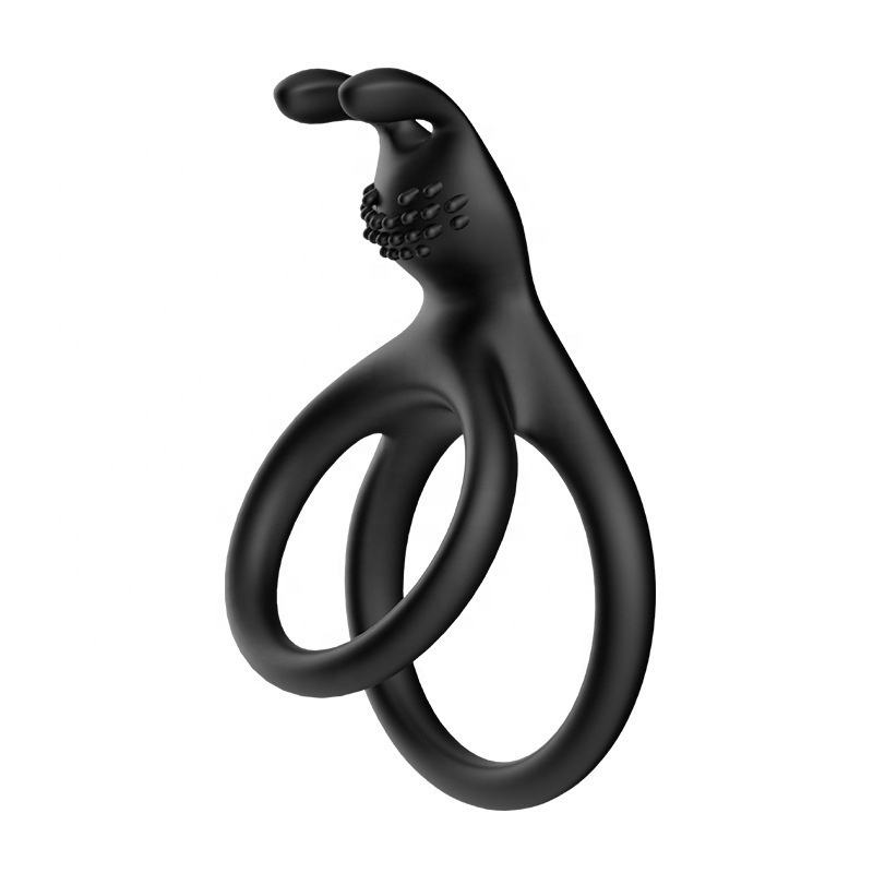 Seductiva Men's Silicone Cock Ring Vibrator with Bunny Ears – Couples Vibrating Ring Adult Toy Size Reference & Packaging - Shipped from NZ