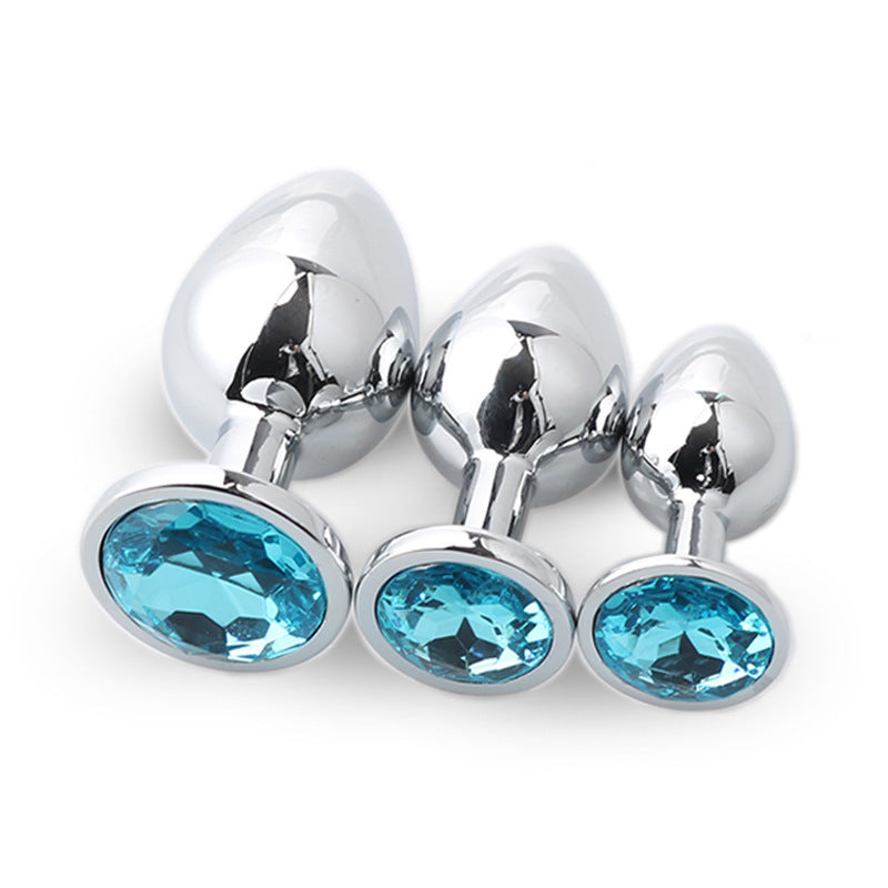 Butt Plug 3Pcs/Set S M L Metal Anal Plug Stainless Steel by Seductiva