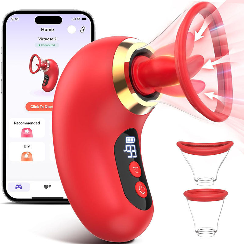 The new product tongue licker female masturbation sex toy CG point stimulation sucking vibrator for woman or couple