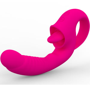 Seductiva Mutil frequency stimulation tongue licking vibrator female masturbation woman sex toy - Sensory Wellness Product Perspective - NZ Local Stock