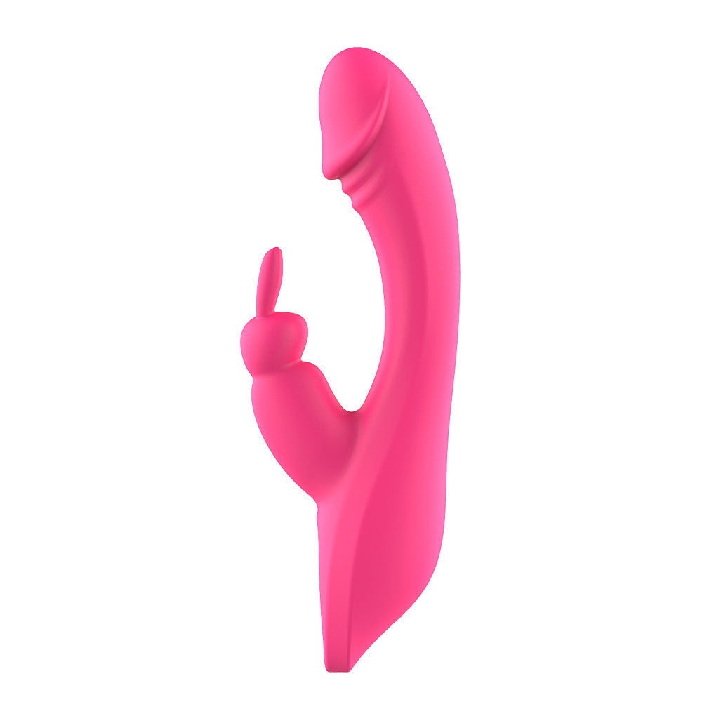 USB Rechargeable Rabbit Vibrator Dildo Dual Stimulation Clitoral G Spot Masturbation Sex Toy For Women