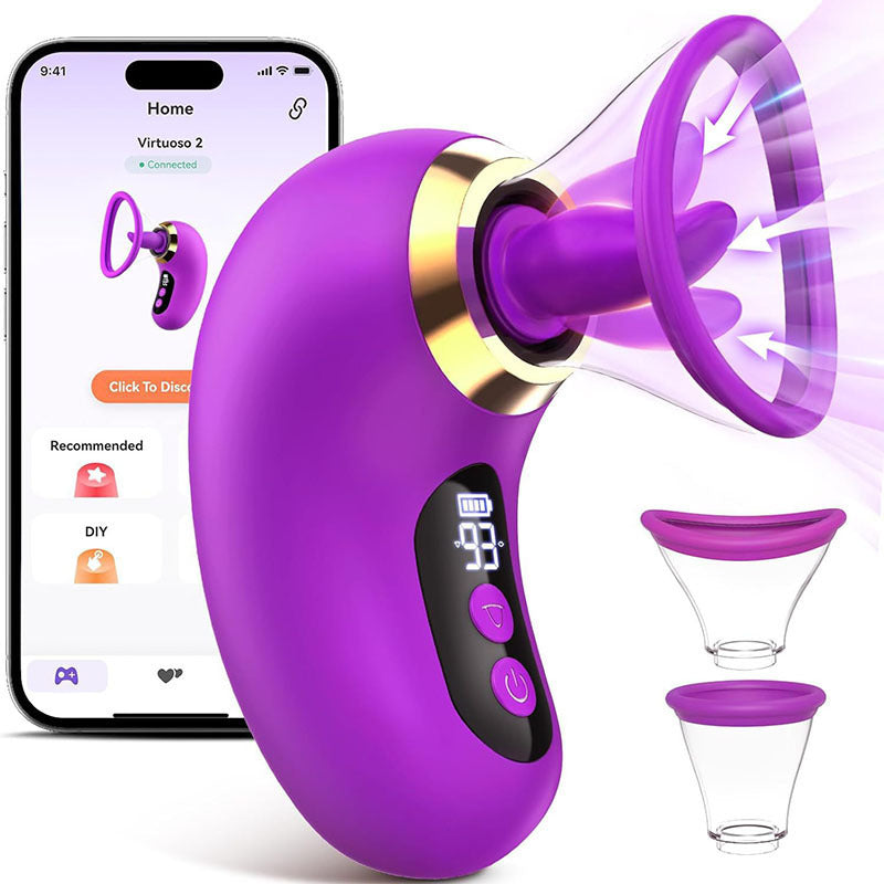 The new product tongue licker female masturbation sex toy CG point stimulation sucking vibrator for woman or couple