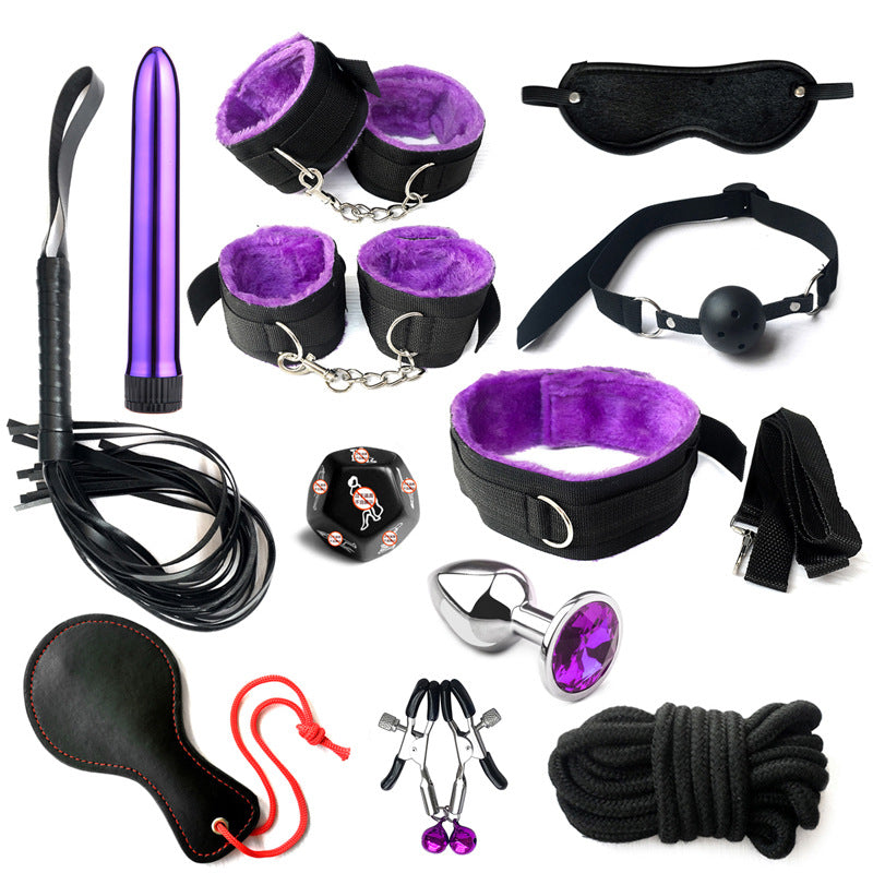 Seductiva Twilight: 12-Piece Deluxe Couples Bondage Toy Set Size Reference & Packaging - Shipped from NZ