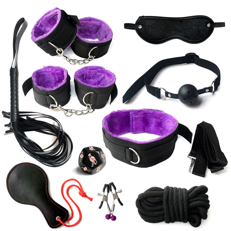 Seductiva Essential Bondage Set: 10-Piece Professional Restraint Kit Size Reference & Packaging - Shipped from NZ
