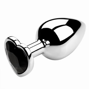 3-Piece Stainless Steel Jeweled Plug Set by Seductiva