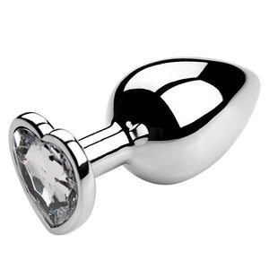 3-Piece Stainless Steel Jeweled Plug Set by Seductiva