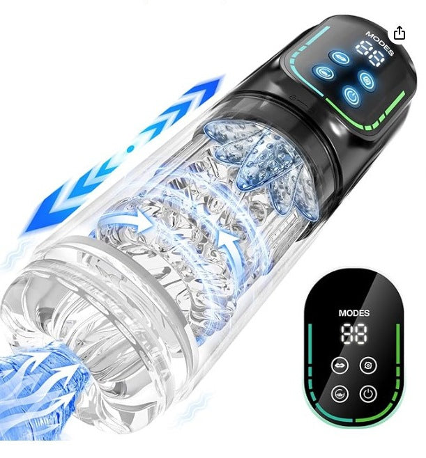 9 IN 1 Male Masturbator & Vacuum Pump Vibration Sucking Cup For Man Sex Toys Sexual Wellness