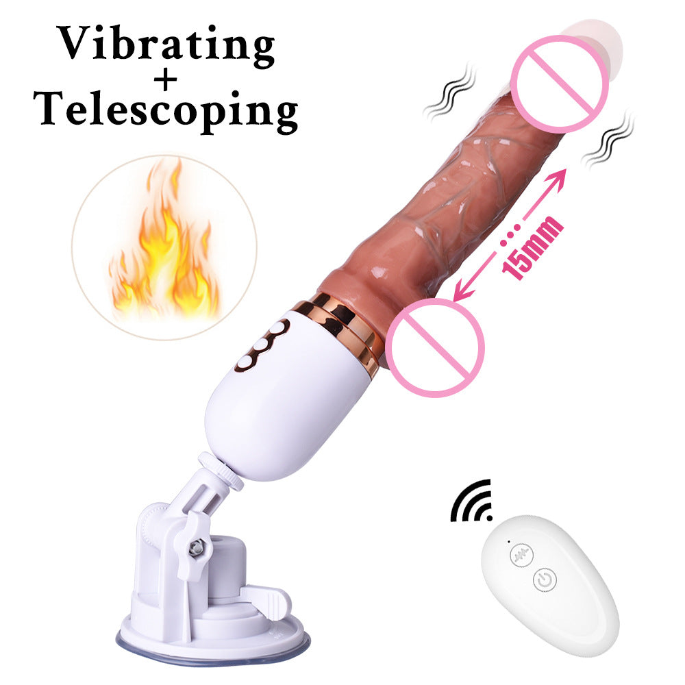 Female mini masturbation device massage insertion for orgasm artificial penis electric telescopic vibrating dildo vibrator woman sex toys