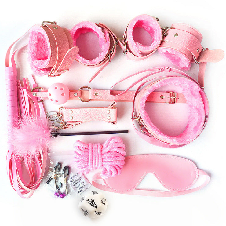 Seductiva Midnight: 11-Piece Leather Bondage & Restraint Kit - Sensory Wellness Product Perspective - NZ Local Stock