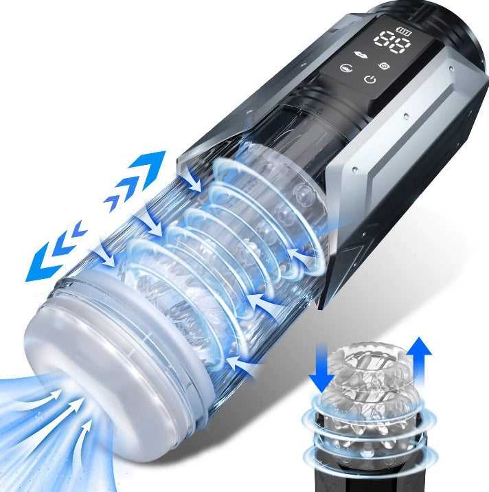 9 IN 1 Male Masturbator & Vacuum Pump Vibration Sucking Cup For Man Sex Toys Sexual Wellness
