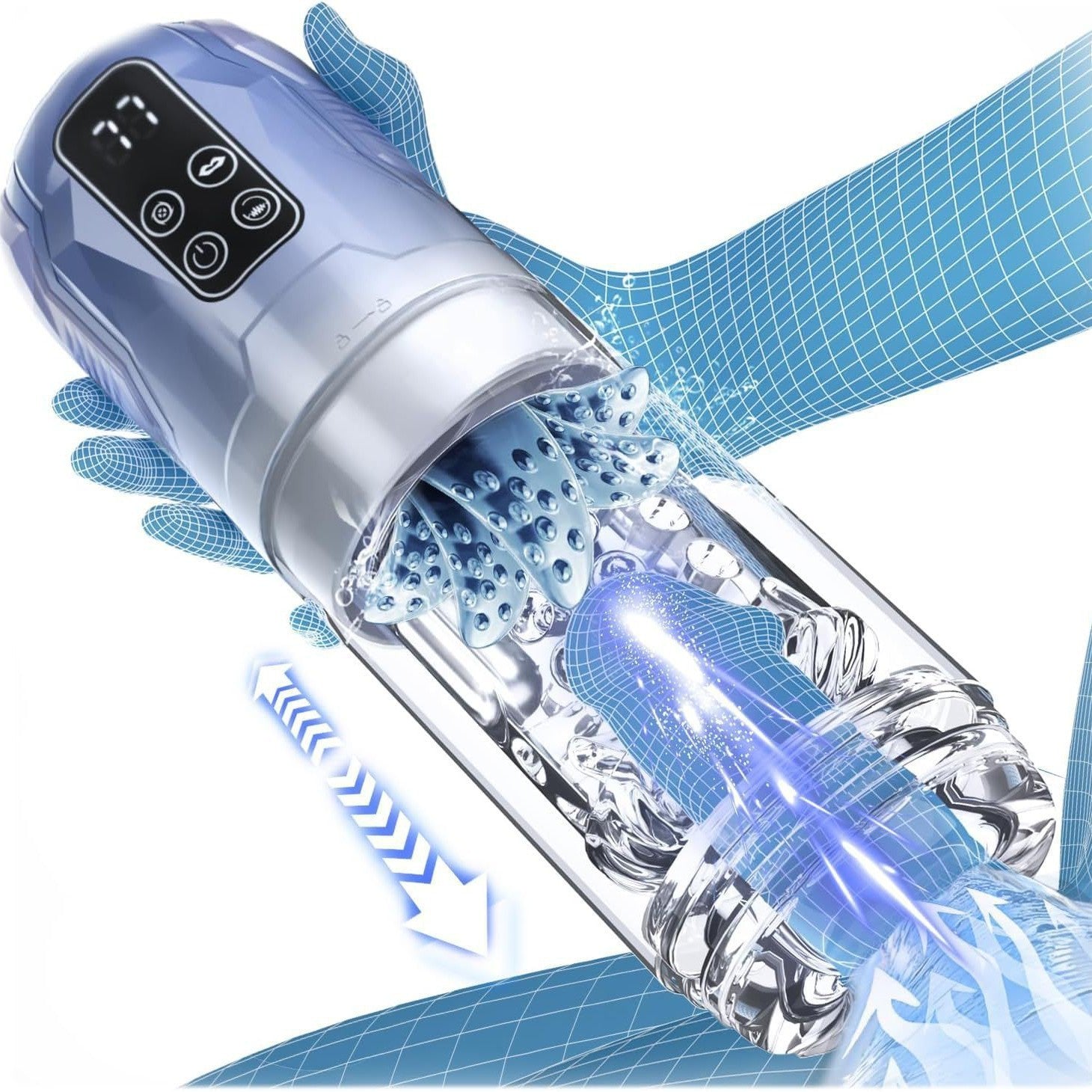 9 IN 1 Male Masturbator & Vacuum Pump Vibration Sucking Cup For Man Sex Toys Sexual Wellness