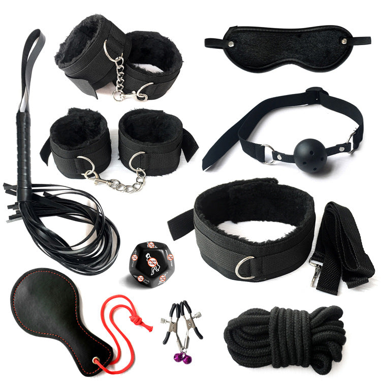 Seductiva Essential Bondage Set: 10-Piece Professional Restraint Kit Detail & Ergonomic Design - Premium Silicone - Discreet Delivery