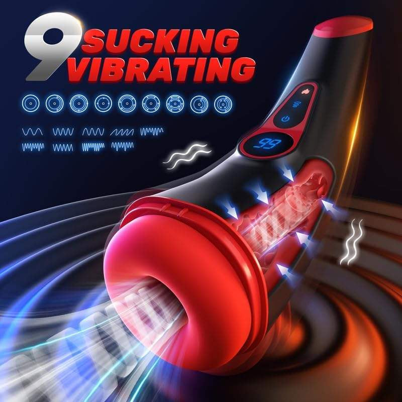 Heated LCD Male Masturbator product feature image 2 - male masturbator NZ at Seductiva NZ