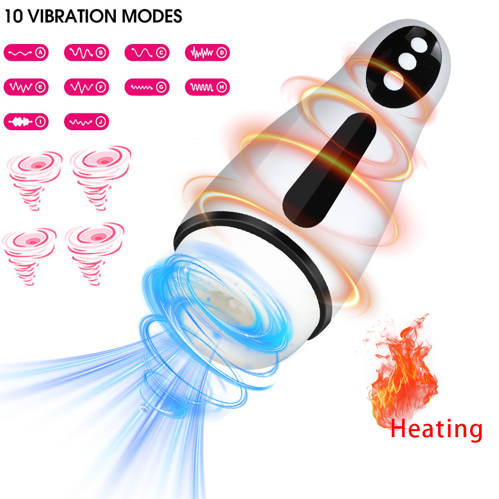 Heating & Sucking Male Masturbator main product view - male masturbator NZ at Seductiva NZ