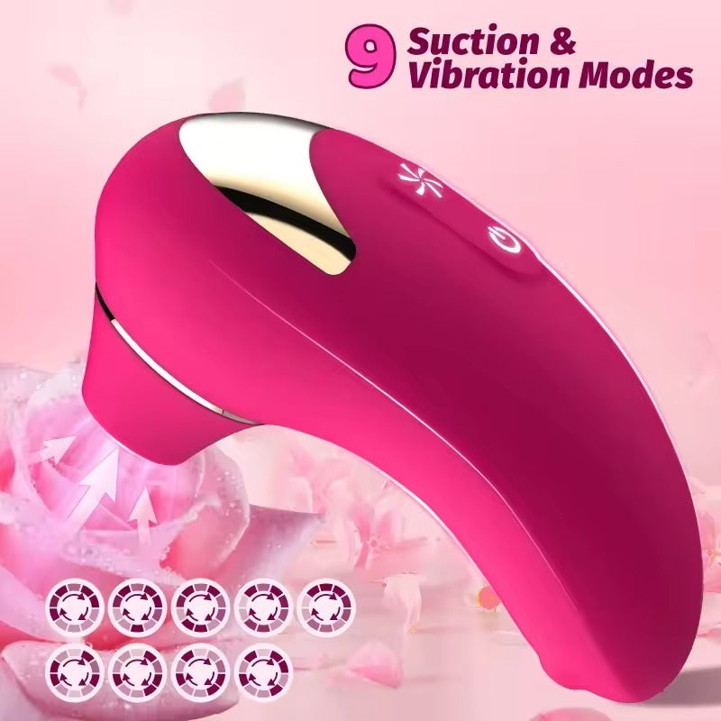 9-frequency Suction Silicone Vibrator by Seductiva