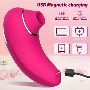 9-frequency Suction Silicone Vibrator by Seductiva