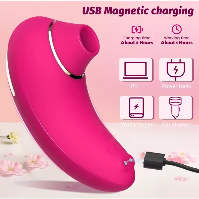 9-frequency Suction Silicone Vibrator by Seductiva