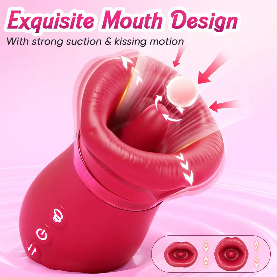 4-in-1 Sucking & Tongue Vibrator by Seductiva