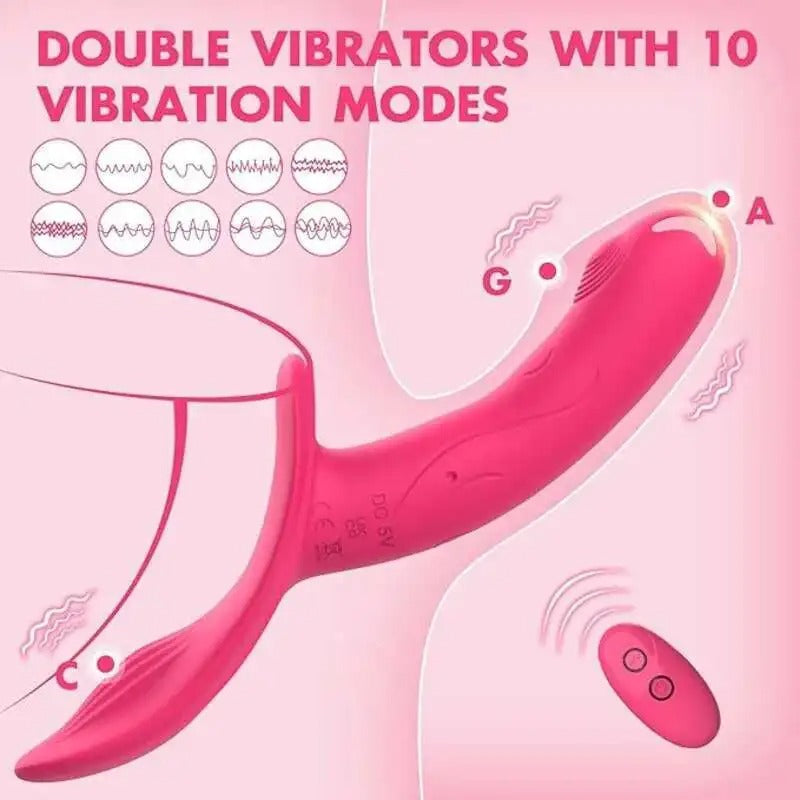 Falling Love Dual-Tip Wearable Panty Vibrator by Seductiva