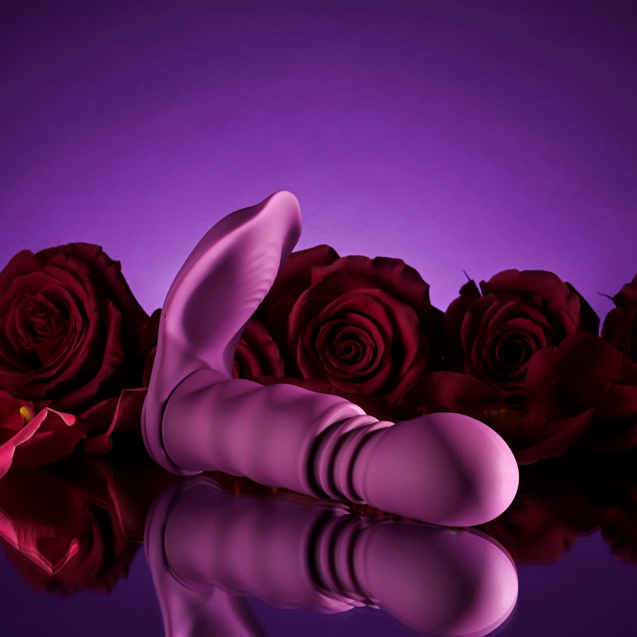 Seductiva Match Play Vibrating Thrusting Dildo with Cock Ring (Pink) Size Reference & Packaging - Shipped from NZ