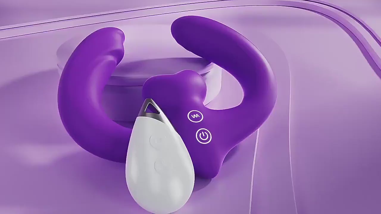 Multi Playing Double-Ended Vibrator For Couple Foreplay Female Masturbator Sex Toy