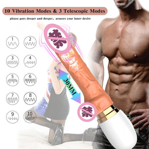 Detail: Female Mini Electric Telescopic Vibrating Wand Insertion Massager Women's Pleasure Adult Toy - Seductiva NZ