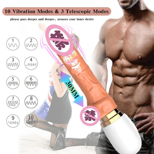 Detail: Female Mini Electric Telescopic Vibrating Wand Insertion Massager Women's Pleasure Adult Toy - Seductiva NZ