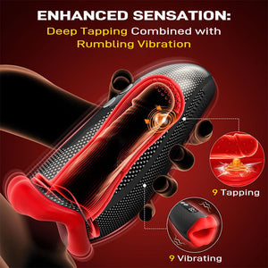Detail: Men's Handheld Suction Vibrator APP Controlled Intimate Massage Trainer Adult Toy - Seductiva NZ