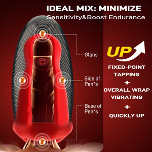 Scale: Men's Handheld Suction Vibrator APP Controlled Intimate Massage Trainer Adult Toy - Seductiva NZ