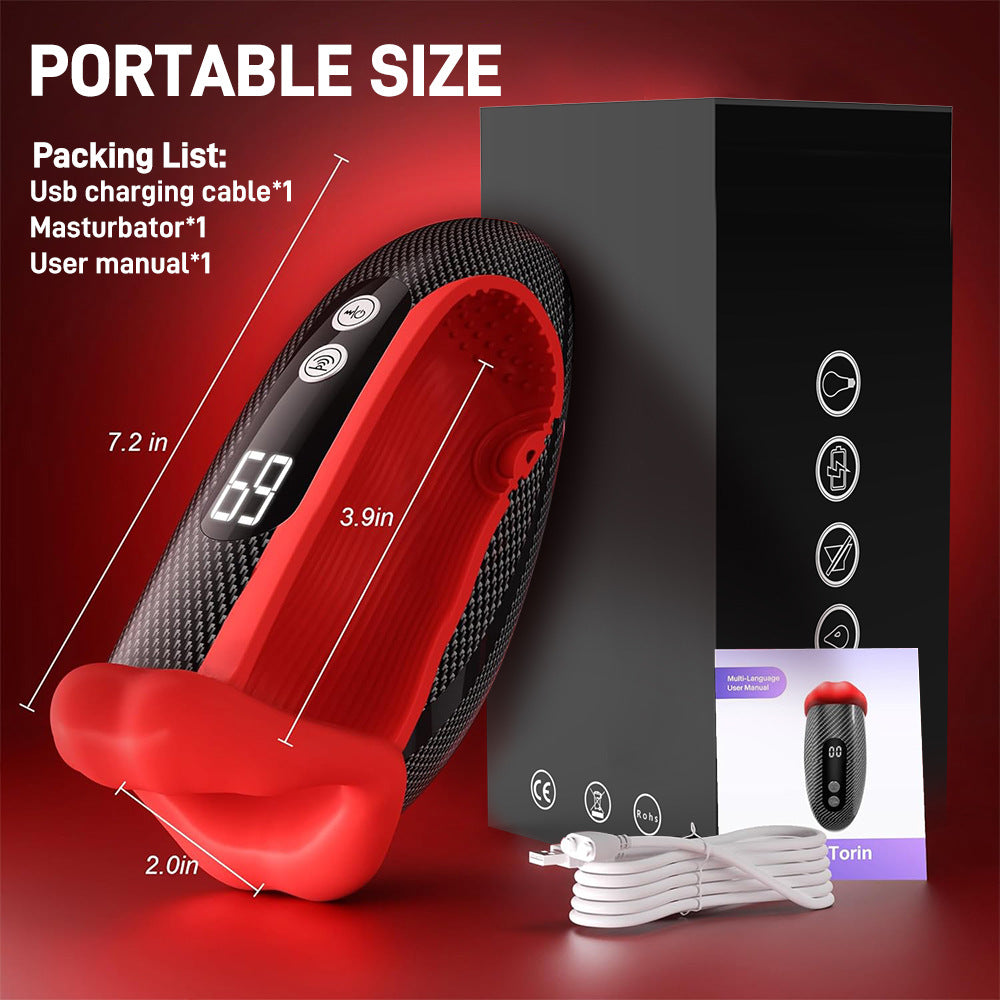Detail: Men's Handheld Suction Vibrator APP Controlled Intimate Massage Trainer Adult Toy - Seductiva NZ