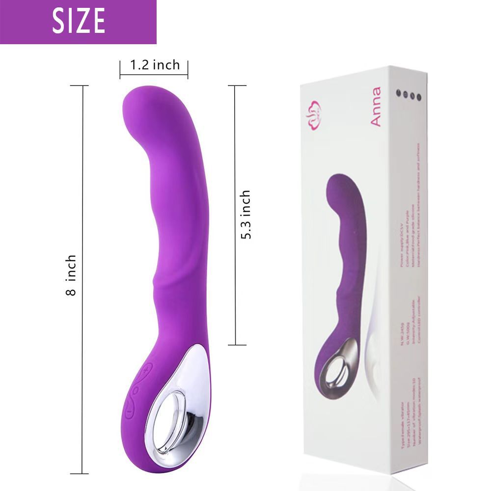 Detail: Seductiva Curve: 10-Mode G-Spot Stimulation Vibrating Dildo - Seductiva NZ