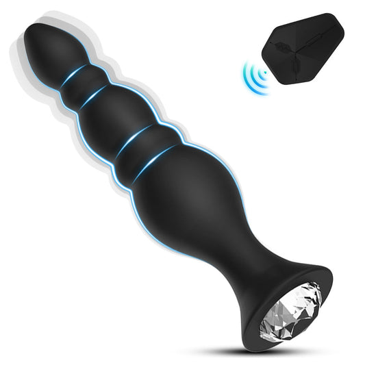 Main: Seductiva Onyx: 10-Frequency Wireless Remote Rear Plug Vibrator - Seductiva NZ