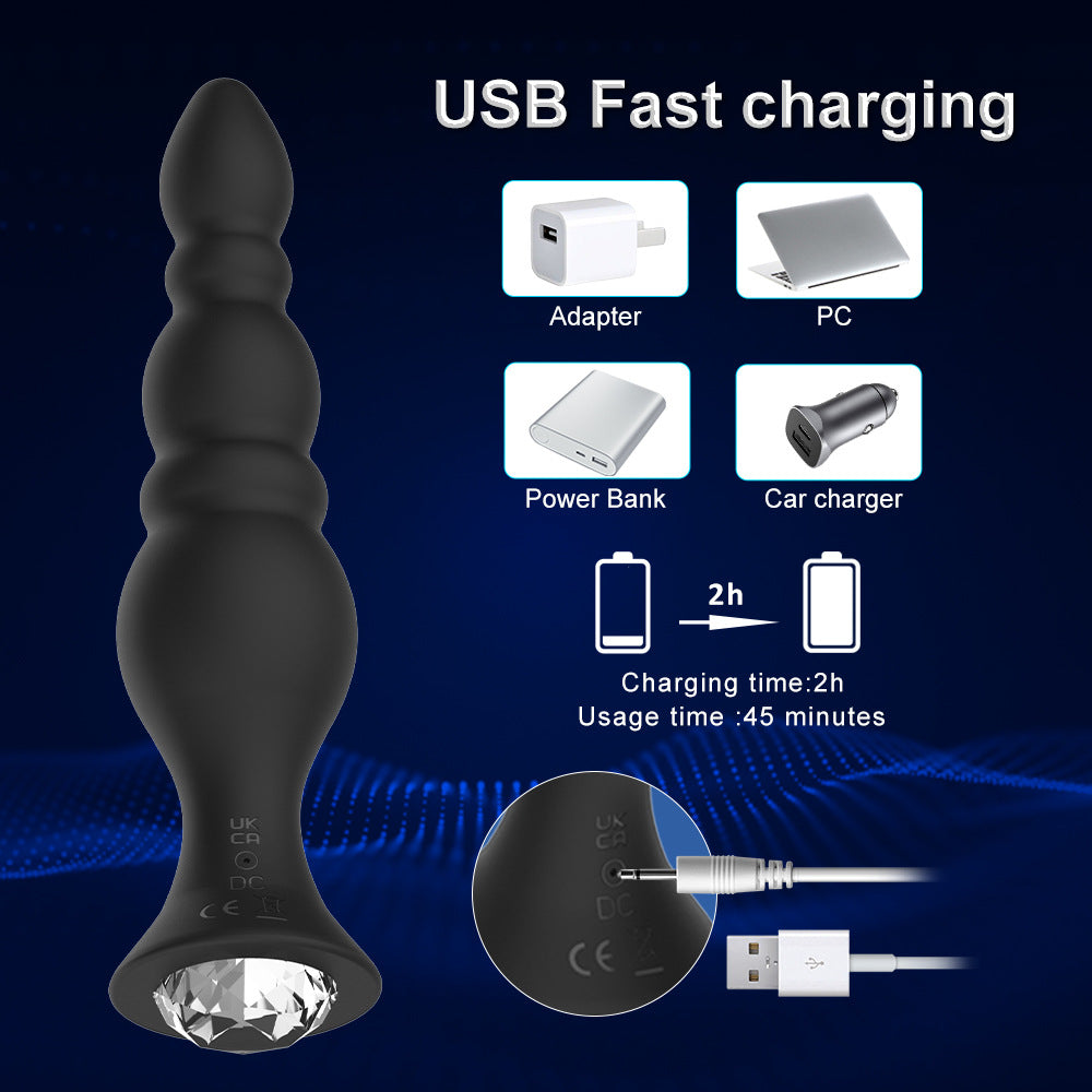 Detail: Seductiva Onyx: 10-Frequency Wireless Remote Rear Plug Vibrator - Seductiva NZ