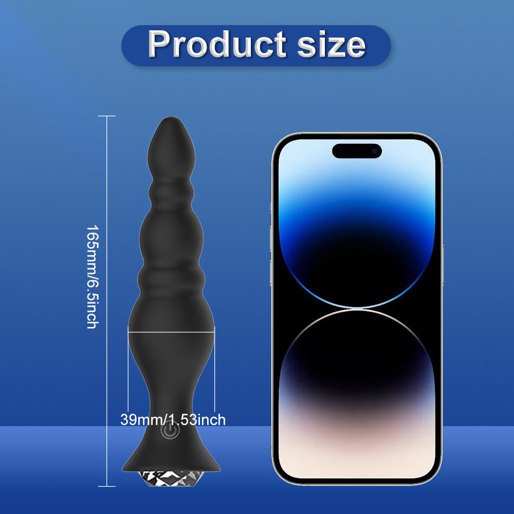 Detail: Seductiva Onyx: 10-Frequency Wireless Remote Rear Plug Vibrator - Seductiva NZ