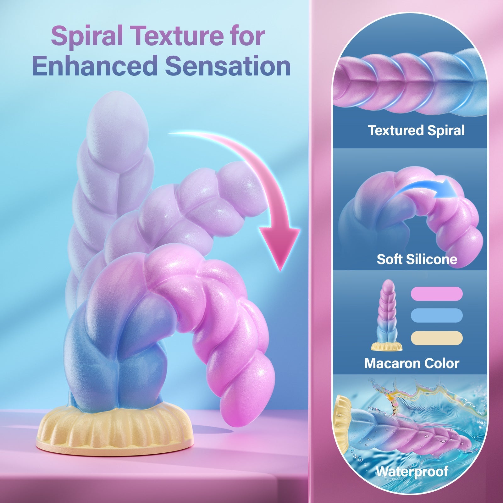Seductiva Realist - 8-Mode Remote Controlled Realistic Dildo - 5