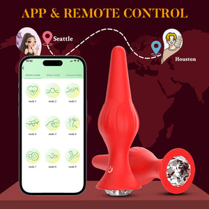 Scale: Seductiva Rose Bloom - Elegant App-Controlled Anal Plug - Seductiva NZ
