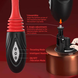 Detail: Seductiva Sam - 4-in-1 Telescopic Heating Vibrator - Seductiva NZ