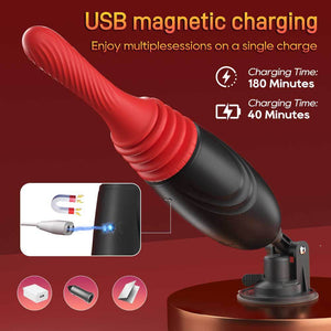 Detail: Seductiva Sam - 4-in-1 Telescopic Heating Vibrator - Seductiva NZ